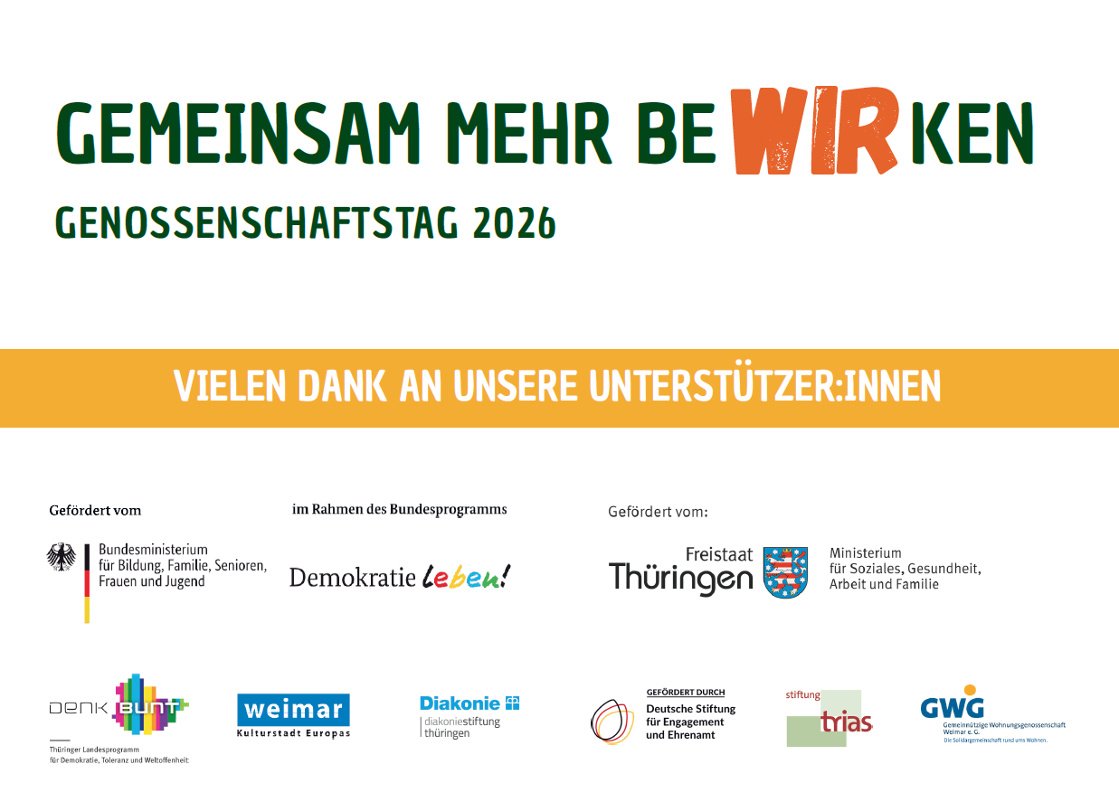 Vielen Dank an unsere Unterstützer:innen